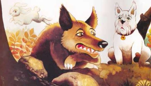 Serigala dan Anjing Penjaga Rumah