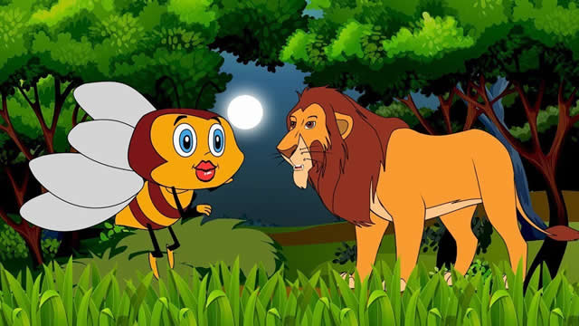 Singa dan Lebah Pengganggu