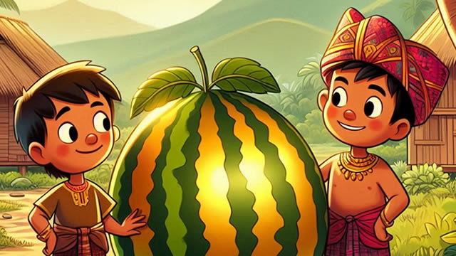 Legenda Semangka Emas (Dongeng Kalimantan Barat)