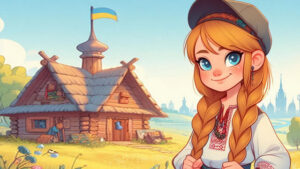 Krasnaya Kapitoshka, Putri Pemberani yang Cantik (Dongeng Ukraina)