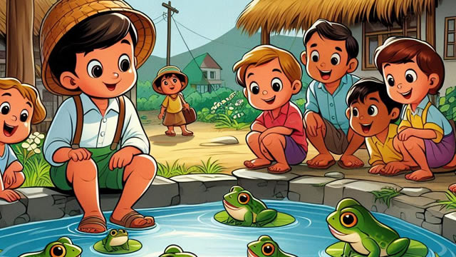 Anak-anak dan Katak di Kolam (Aesop)